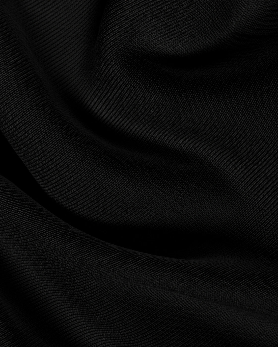 380 DRAWSTRING SWEATSHORTS - JET BLACK