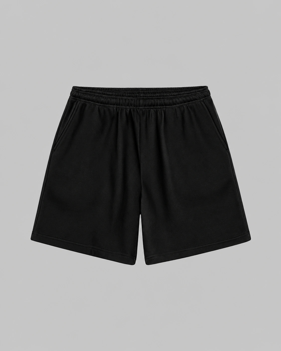 380 DRAWSTRING SWEATSHORTS - JET BLACK
