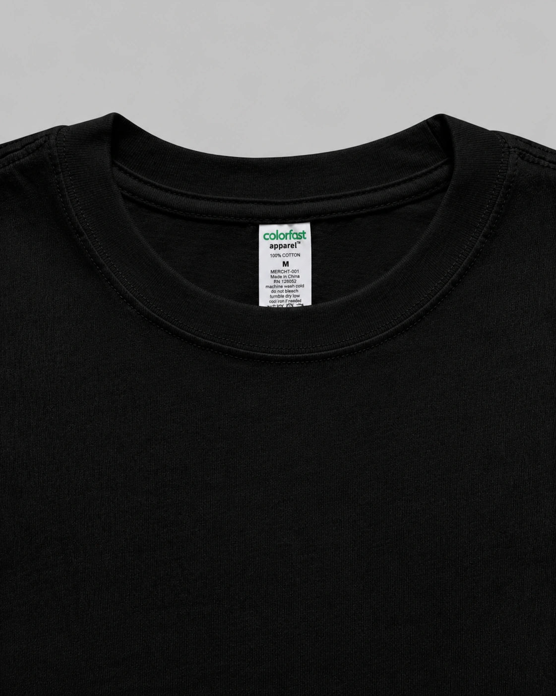 185 MERCH TEE - JET BLACK