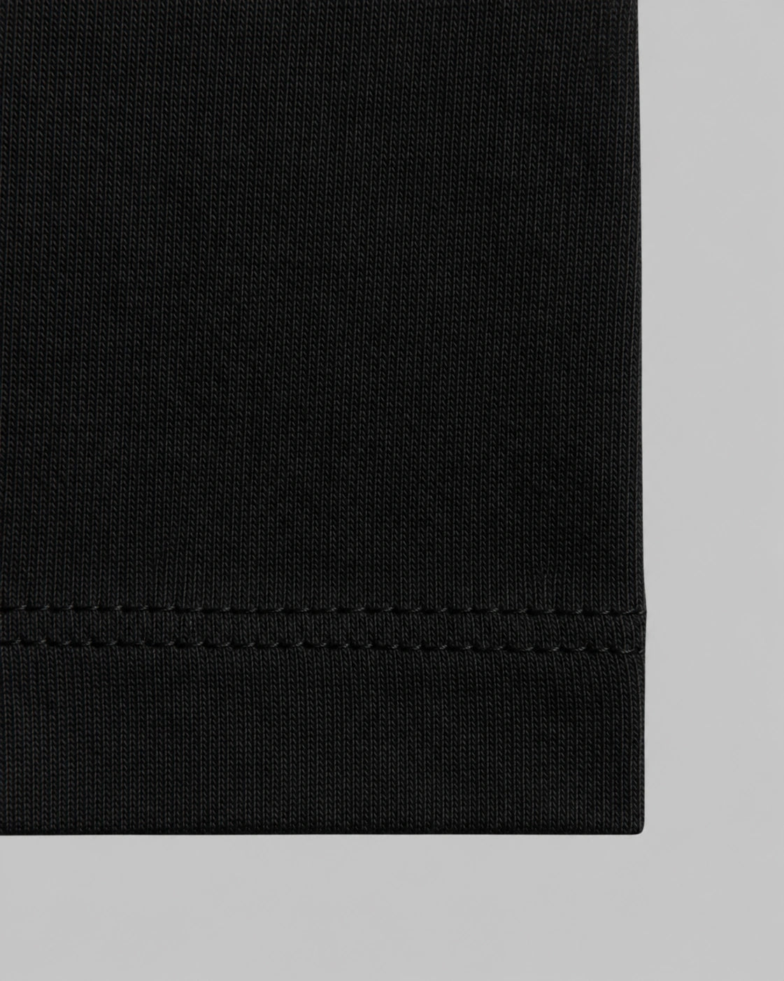 230 RELAXED DROP TEE - JET BLACK