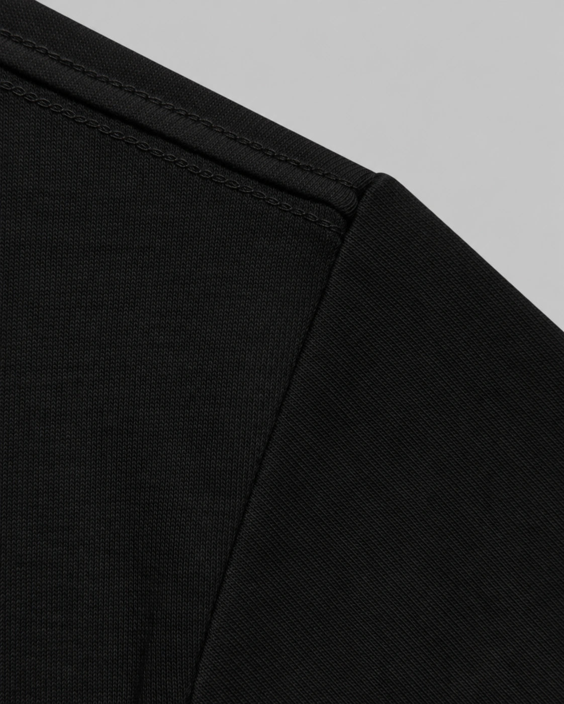 230 RELAXED DROP TEE - JET BLACK