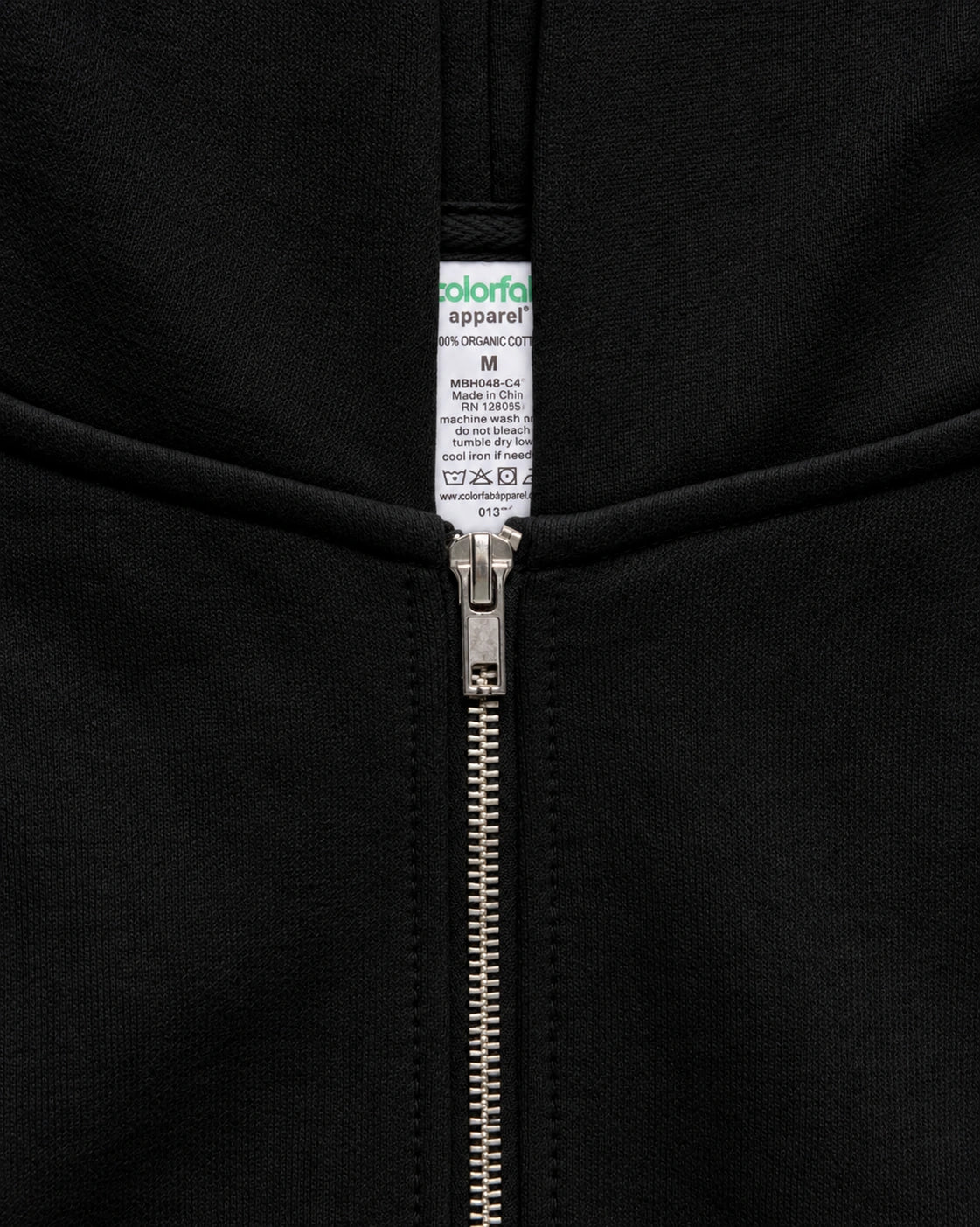 470 ZIP UP HOODIE - JET BLACK