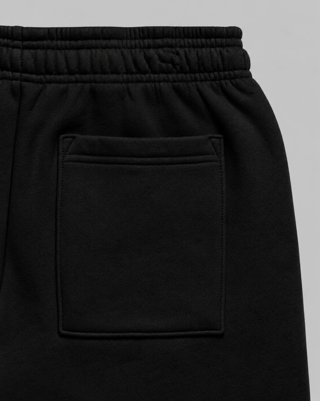 380 DRAWSTRING SWEATSHORTS - JET BLACK