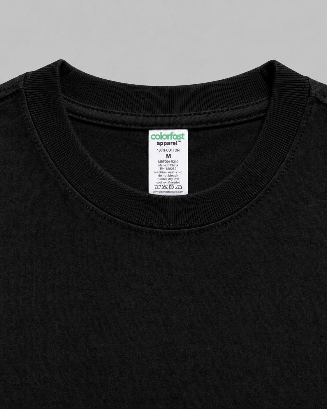 220 DROP TEE - JET BLACK