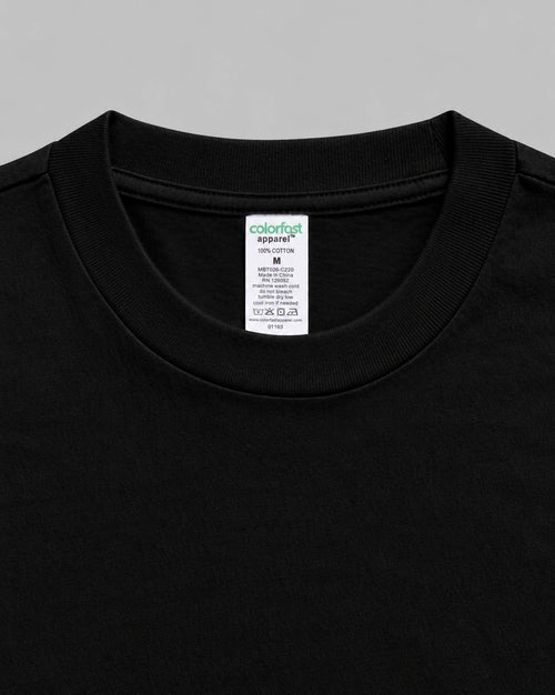 220 LONG SLEEVE TEE - JET BLACK
