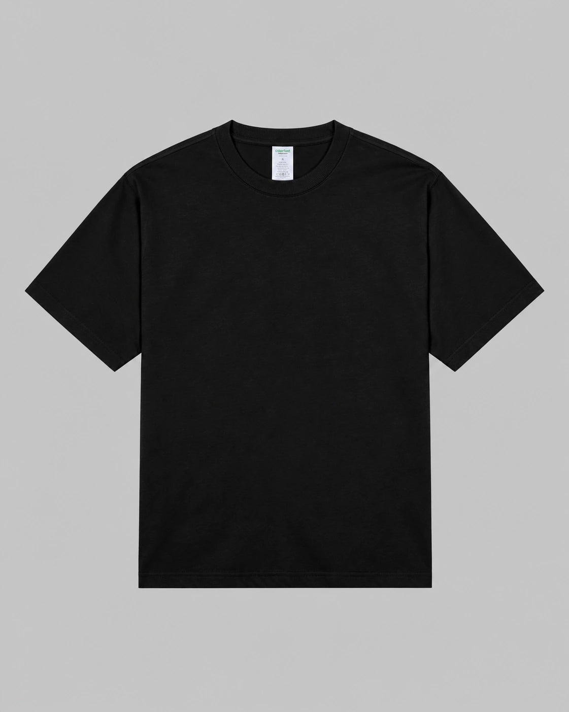 220 DROP TEE - JET BLACK