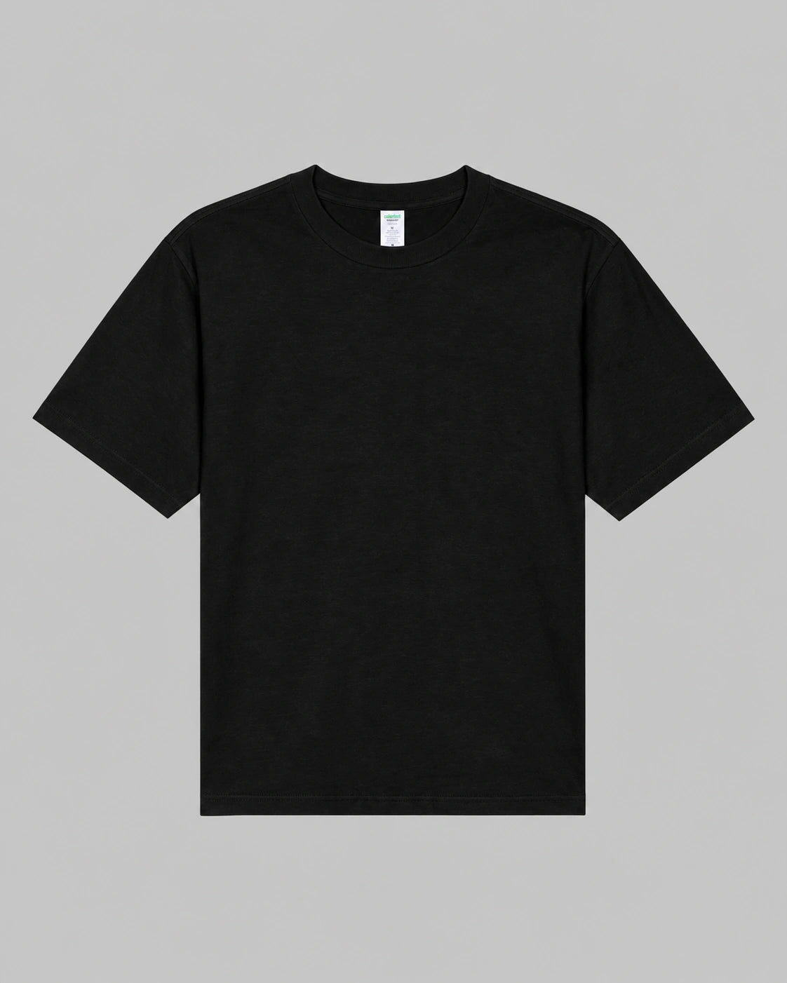 230 RELAXED DROP TEE - JET BLACK