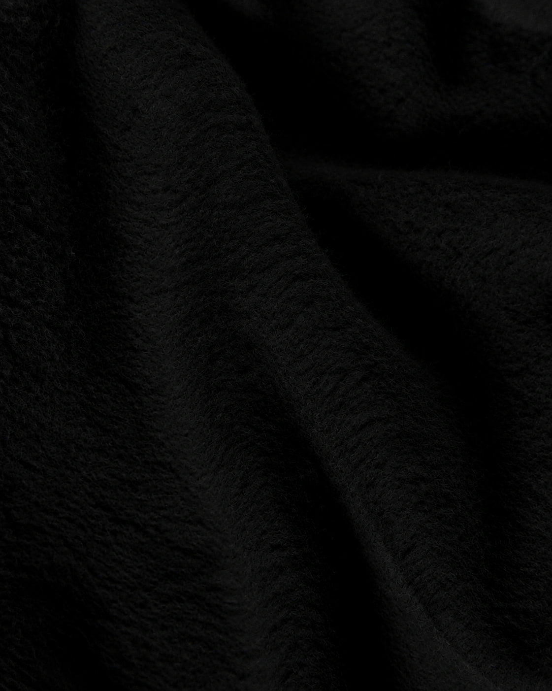 470 ZIP UP HOODIE - JET BLACK